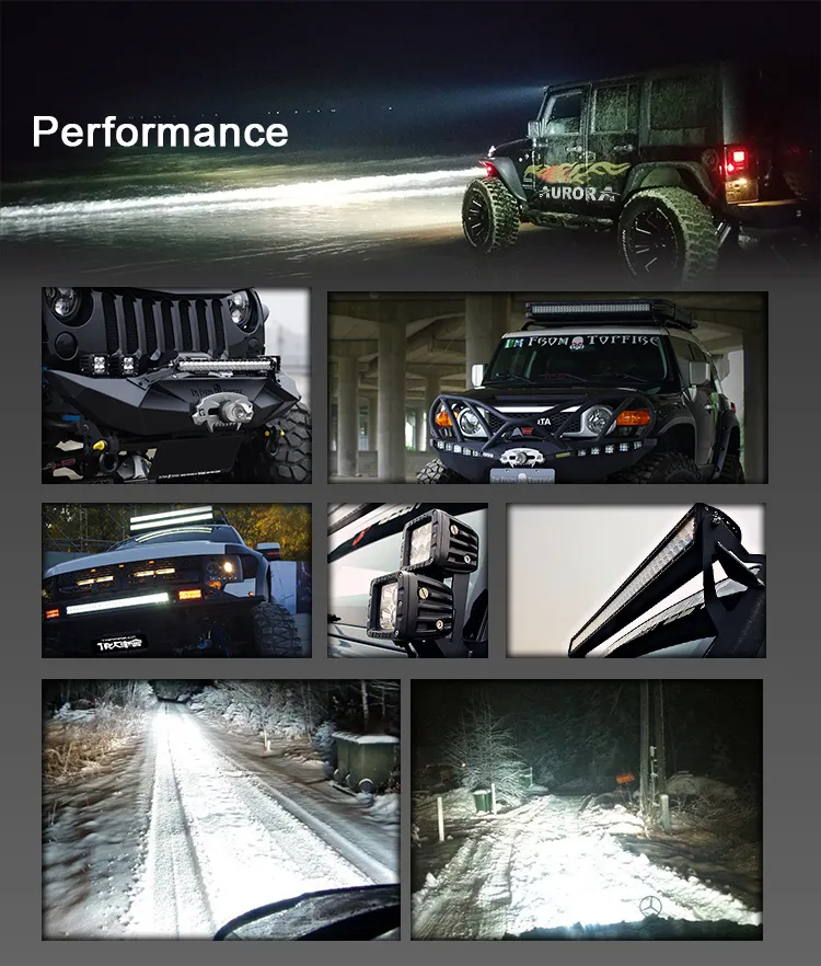 10inches Super Aurora IP69K Waterproof LED Light Bar with Emark R112
