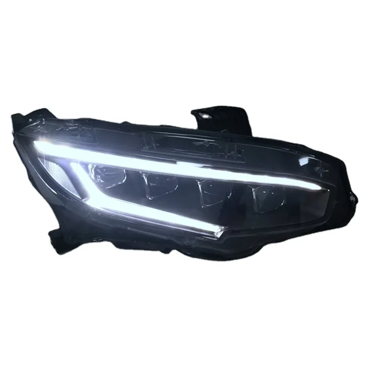 2016 Honda Civic X LED Headlight Right Hand Drive 4 Lens Auto Lamps with Demon Eye