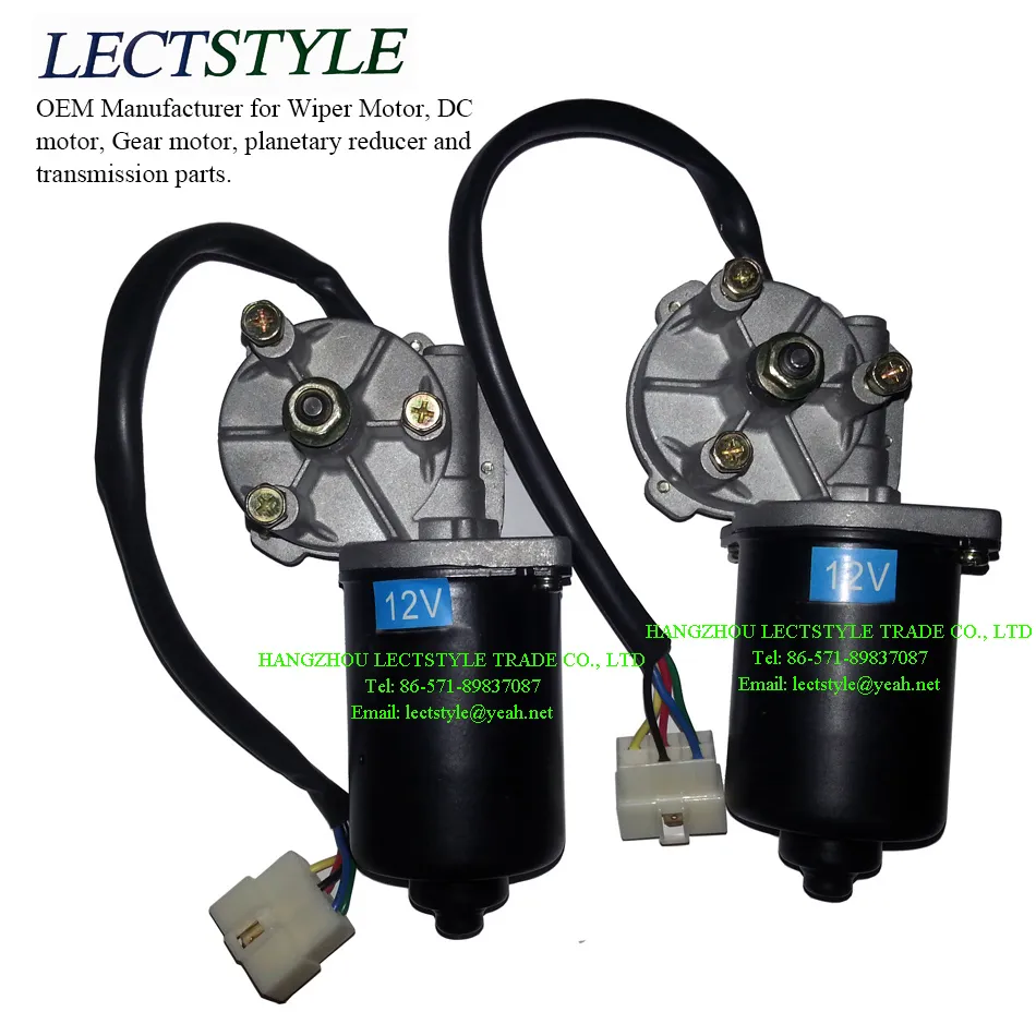 24V 60W 45rpm Electric Front Windshield Wiper Motor