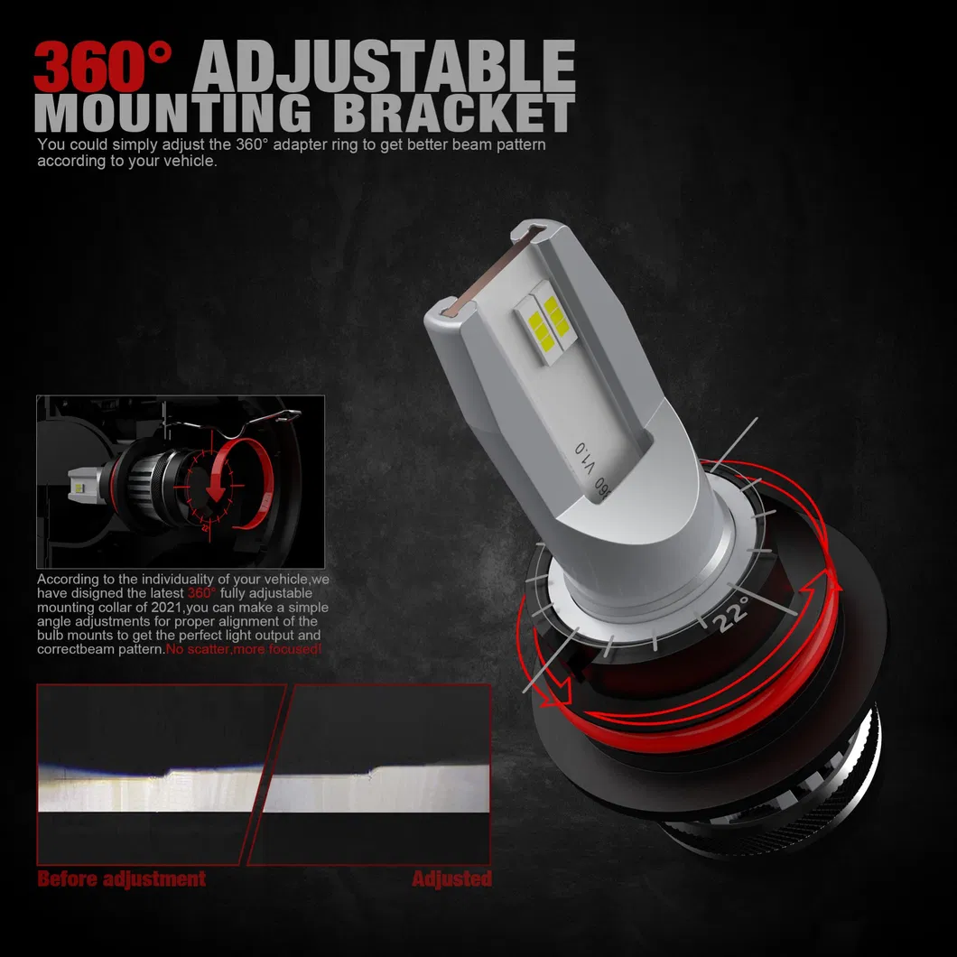 30W Plug and Play 4200lm Canbus H13 Car LED Headlight Bulb