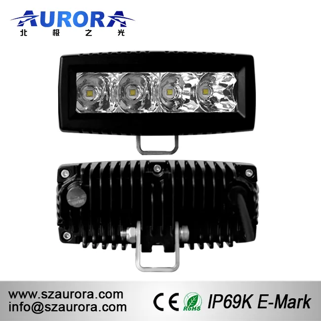 4 Inch Slim Amazing Bright LED LED Work Light IP68 IP69K Waterproof Rectangular Lights for Motorcyle Snowmobile ATV UTV and Bike