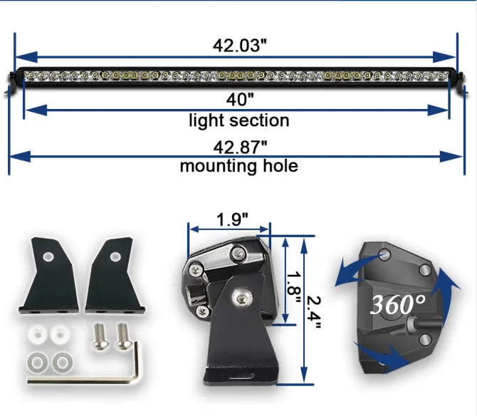 40 Inch Overland 4*4 LED Light Bar