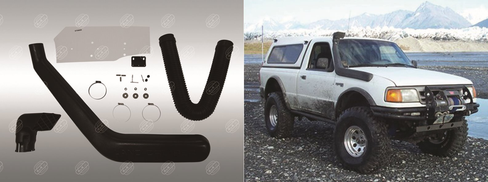 4X4 off-Road Car Snorkel for Toyota 60, 61 & 62 Series Landcruiser