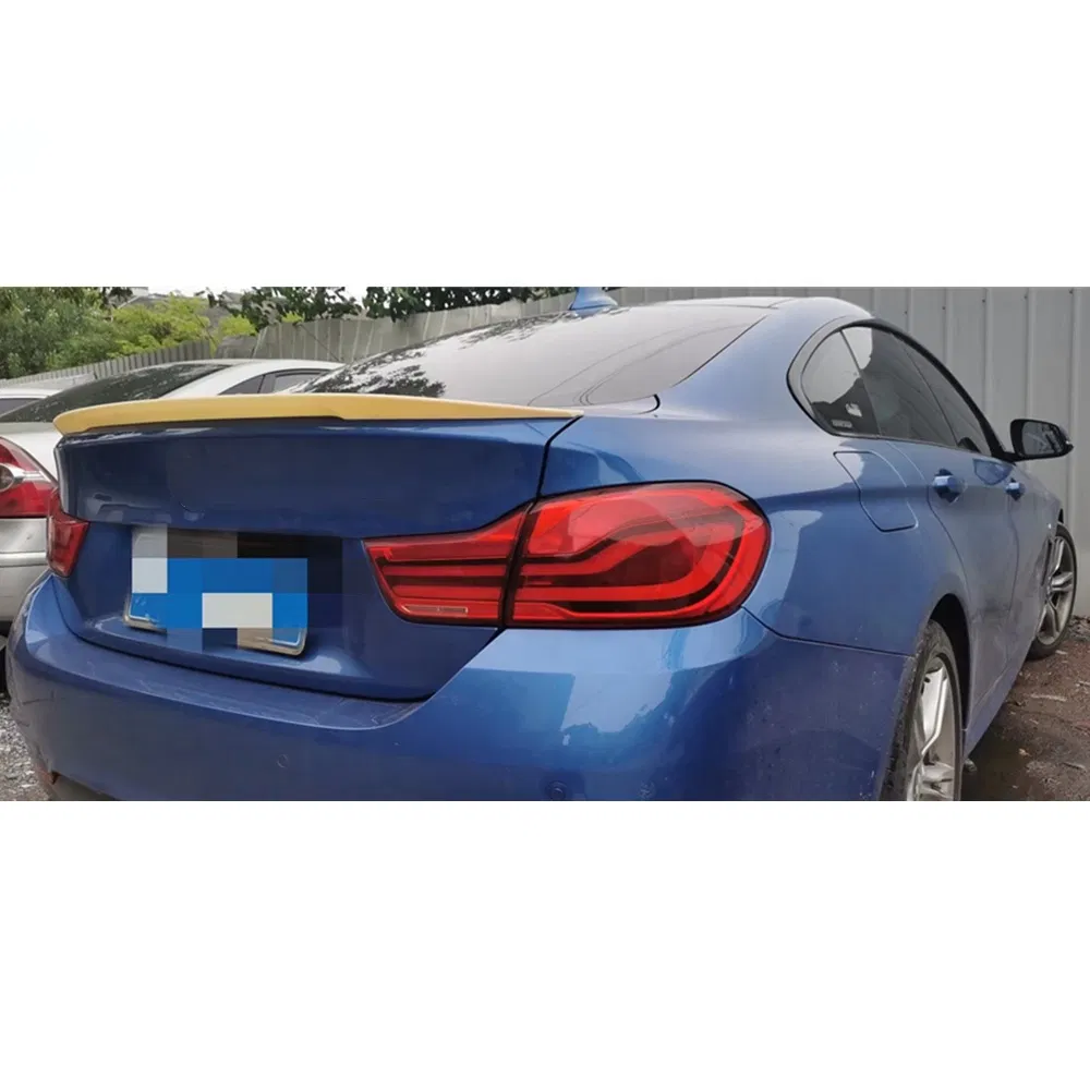 ABS New Plastic Particles Made Carbon Fiber P Style Rear Spoiler for BMW 4 Doors F36 Car Auto Parts