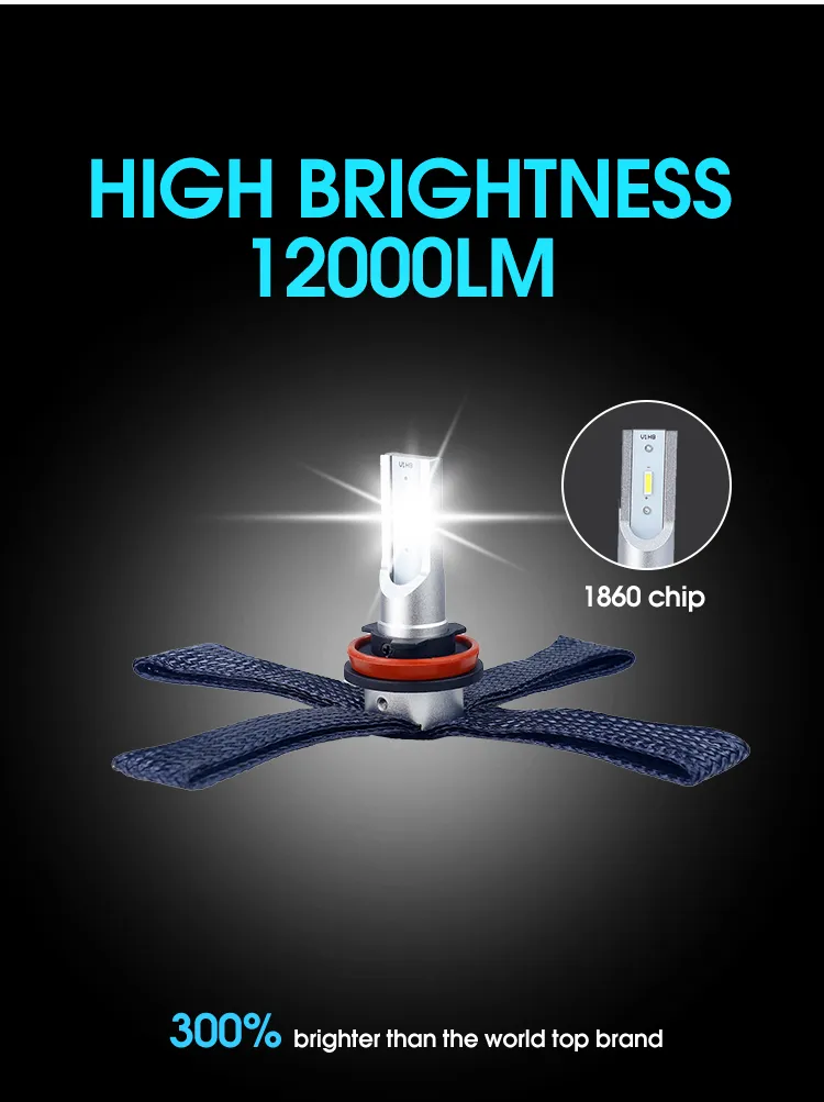 Aurora Factory Supply IP68 Waterproof LED Car Light 9005 Headlight Bulbs