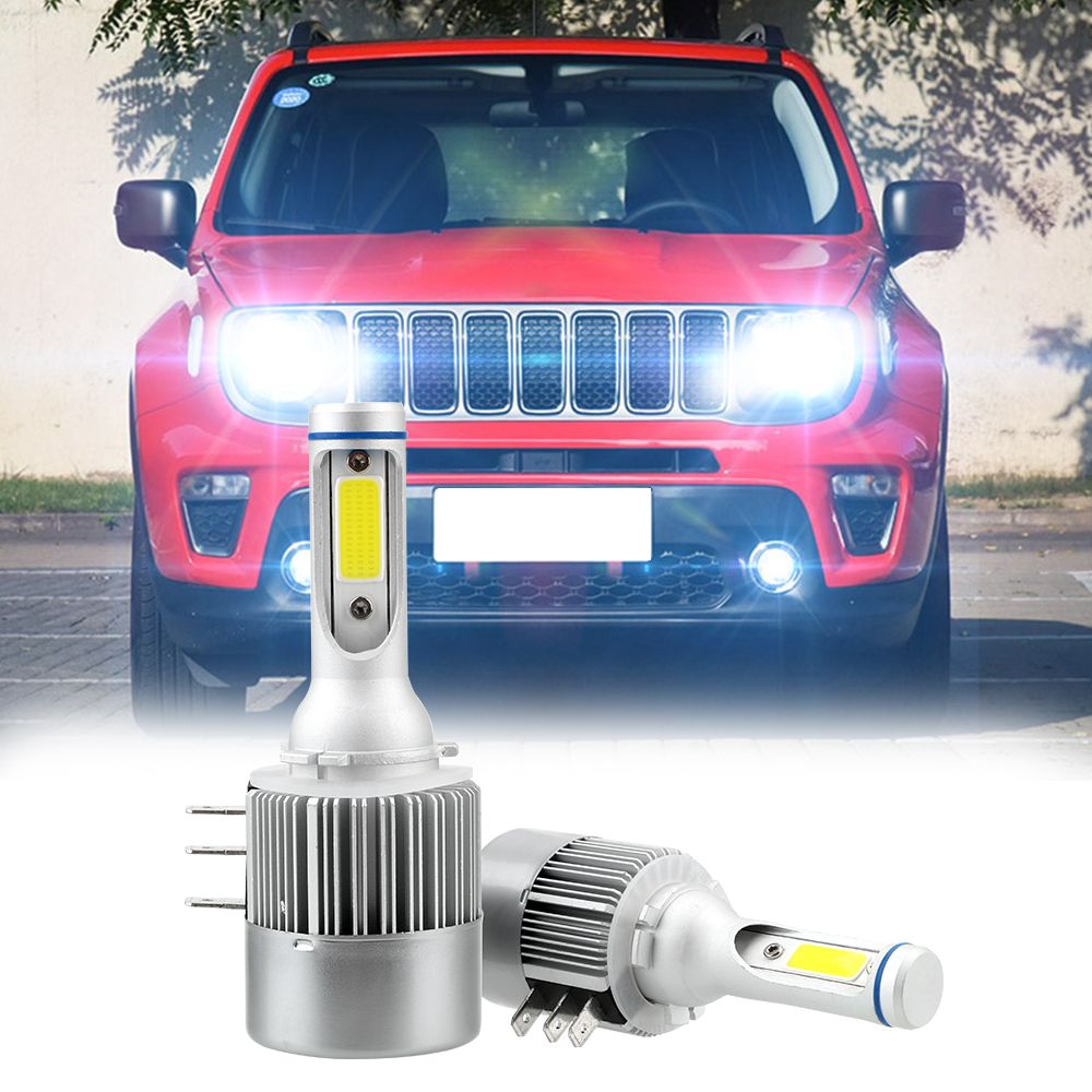 Auto Car LED Bulbs H15 LED Canbus COB LED Bulb C6 6500K Car Lights H15 LED Headlight H3 880 Psx24 Psx26