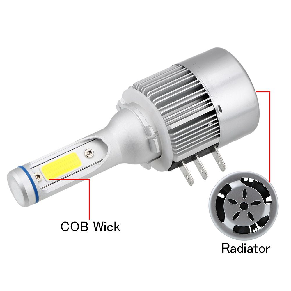 Auto Car LED Bulbs H15 LED Canbus COB LED Bulb C6 6500K Car Lights H15 LED Headlight H3 880 Psx24 Psx26