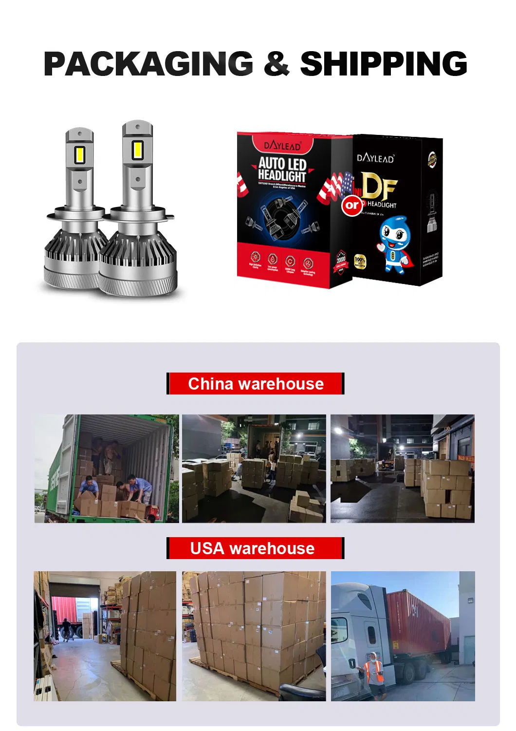 Auto Lighting System 6000K 52W 12V Light LED Car Lamp H4 H11 9005 H7 Canbus LED Headlight