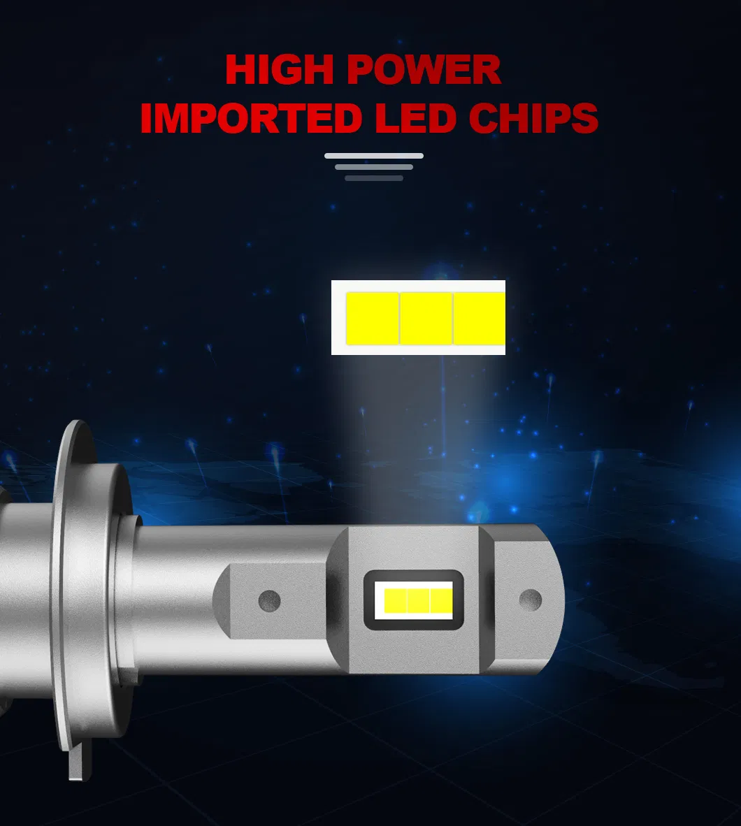 Auto Lighting System 6000K 52W 12V Light LED Car Lamp H4 H11 9005 H7 Canbus LED Headlight