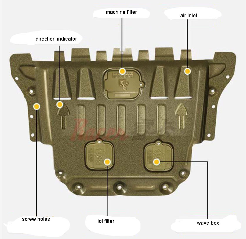 Auto Parts 3D Engine Under Guard Cover for Toyota Corolla