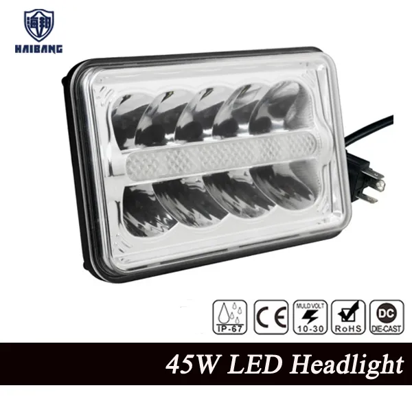 Auto Parts LED Square Headlight 4 X 6′′high Low Beam DRL for Truck Offroad LED Lights LED Headlight