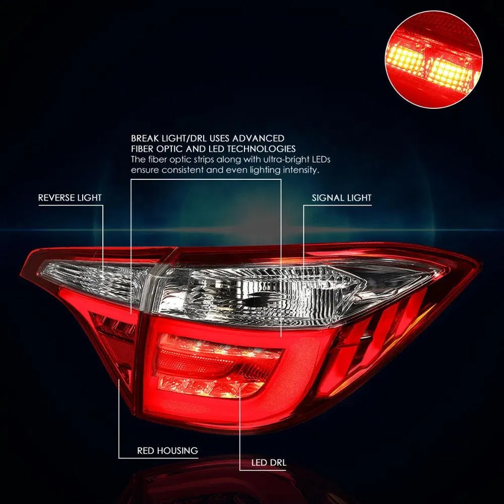 Auto Yuanpei Auto Parts Tail Lamp for to-Yota Corolla Axio Nze141 2006-2012 12-545 81550-12b40 81551-12b40 Rear Tail Light