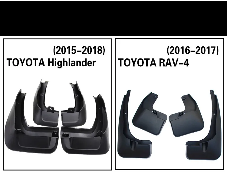 Automobile Parts 4PCS Car Mudguard