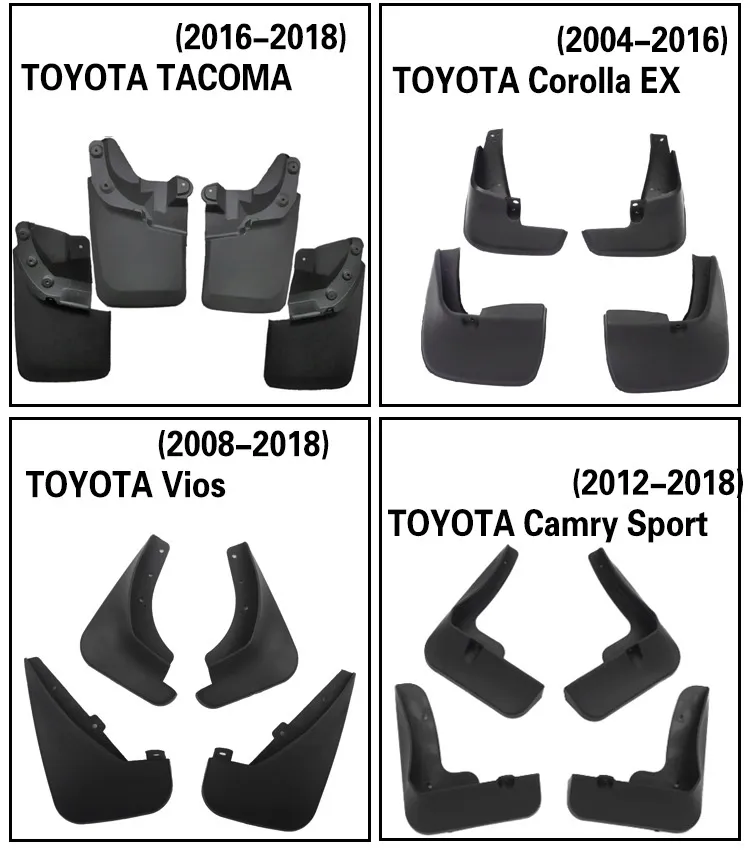 Automobile Parts 4PCS Car Mudguard
