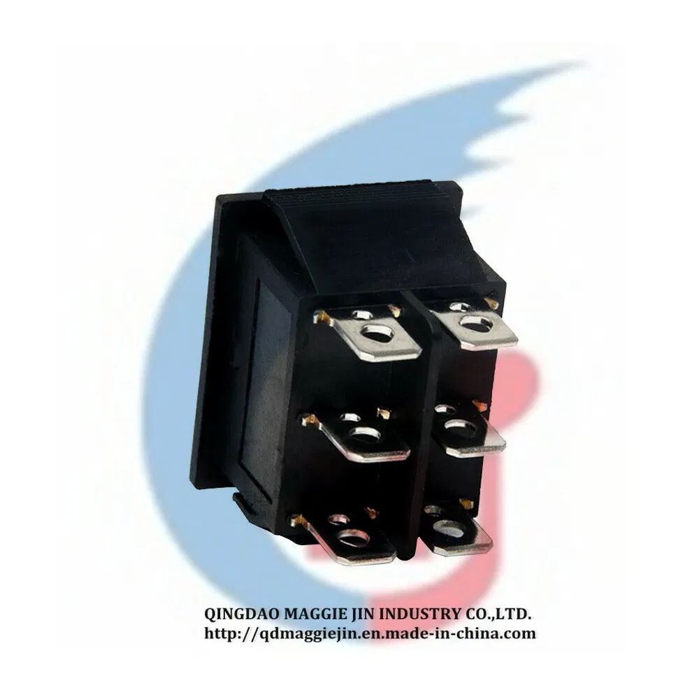 Black 3-Position on-off-on Boat Rocker Switch 6-Pin Dpdt 10A 250V Car Accessory Window Switch/ Sunroofs Switch/Actuators Switch