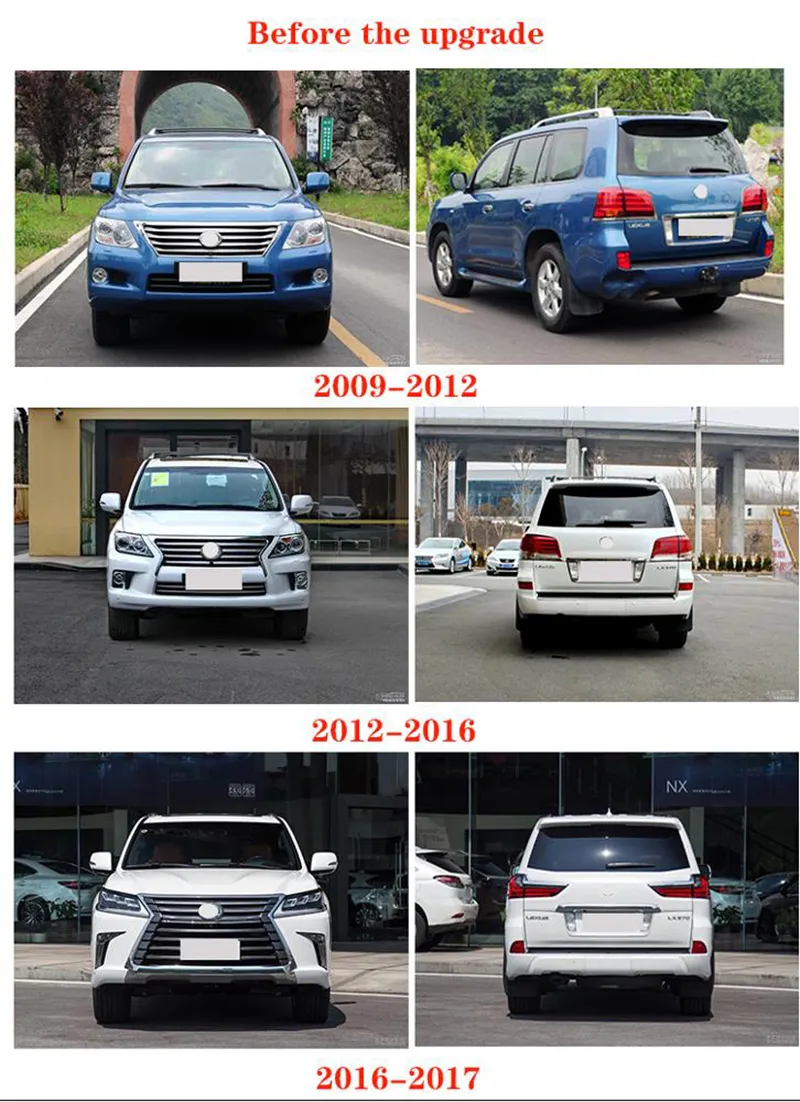 Body Kit 2010-2017 Upgrade to 2018 for L, Exus 570 Lx570