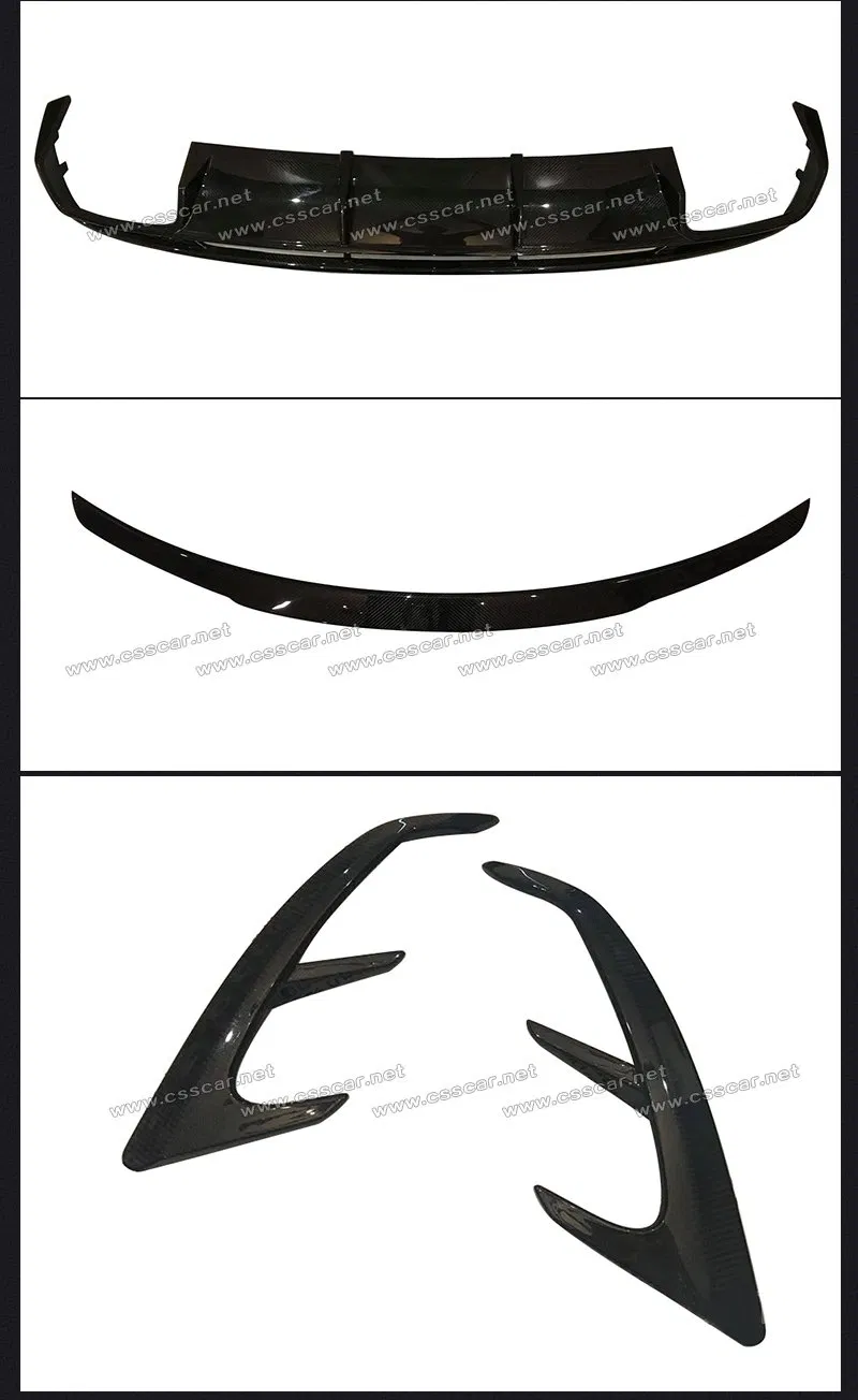 Brabs Style Carbon Fiber Front Bumper Lip Diffuser Spoiler Wing Body Kit for S65 S63amg Coupe C217