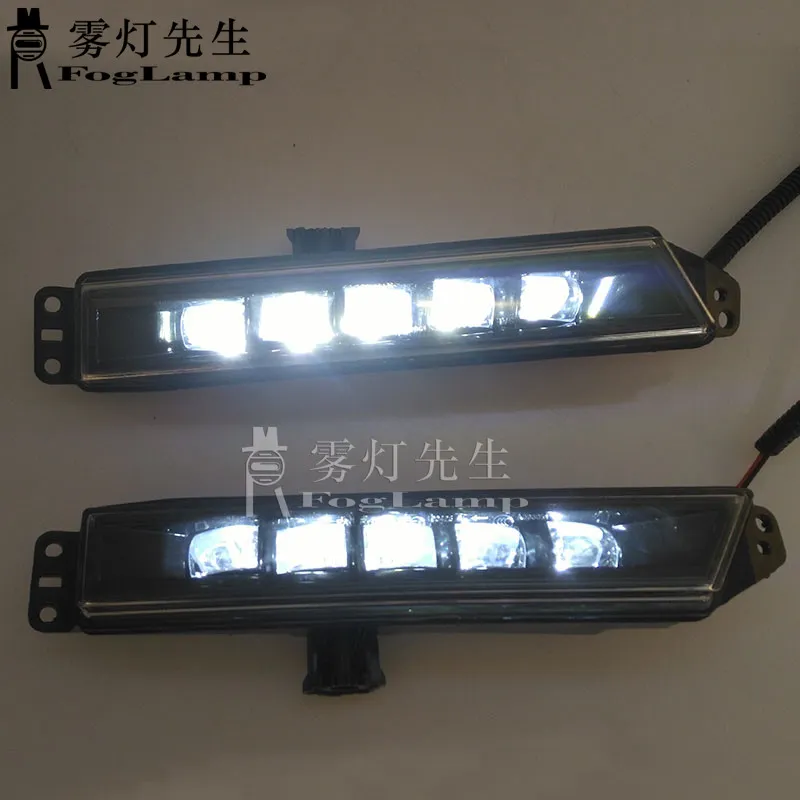 Car Accessories for Honda CRV Cr-V 2017 20118 Front Bumper 12V LED Daytime Running Light LED Lamp Refit Fog Lights 2PCS