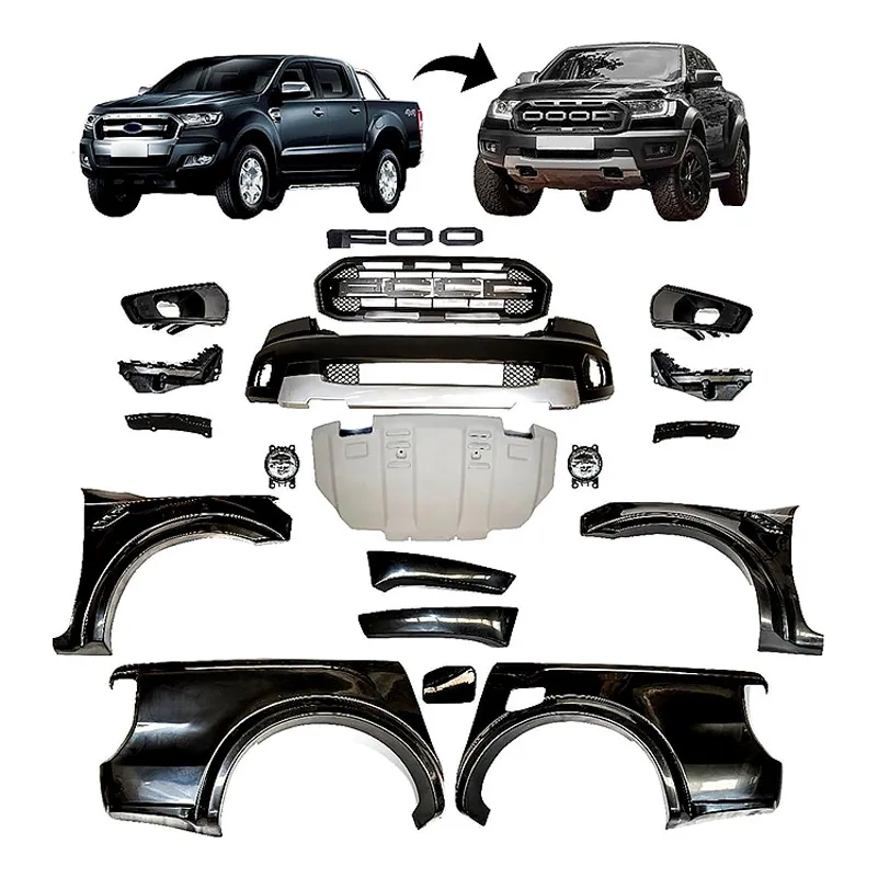 Car Accessory Body Kits for Ford Ranger T7 T8 Update Raptor