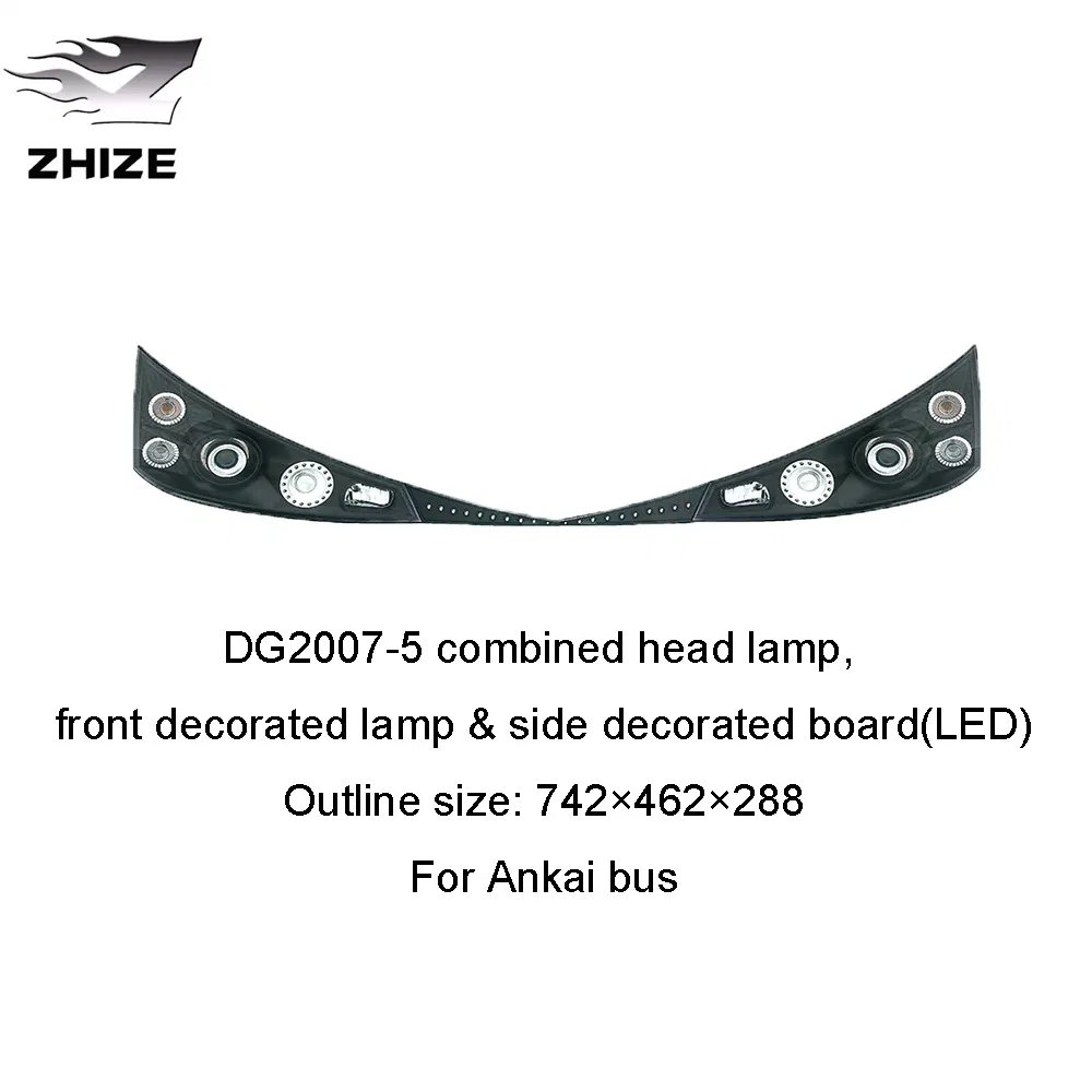 Car Lamp Lights Dg2007-5 Combined Head Lamp, Front Decorated Lamp & Side Decorated Board (LED) for Ankai Bus