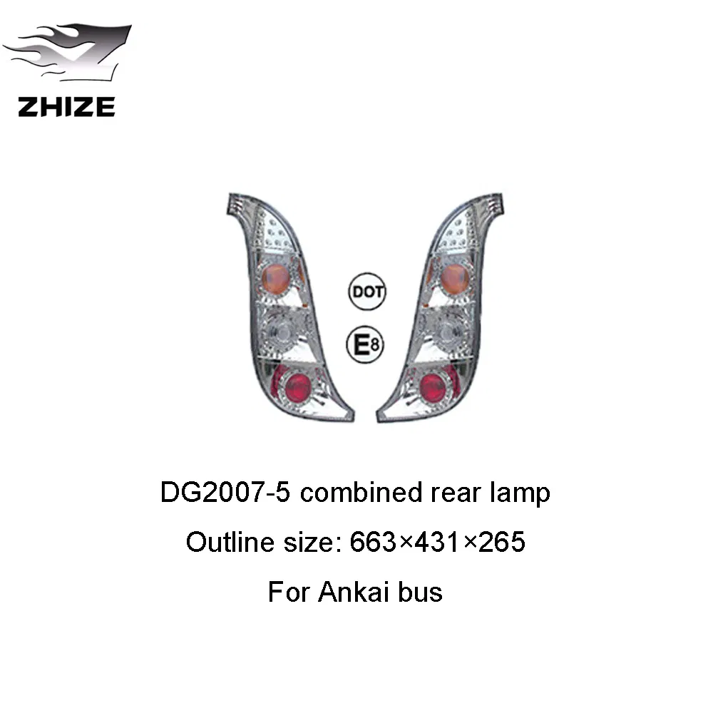 Car Lamp Lights Dg2007-5 Combined Head Lamp, Front Decorated Lamp & Side Decorated Board (LED) for Ankai Bus