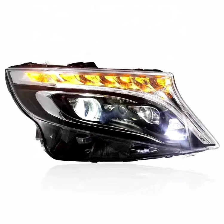 Car LED Light Auto Parts Projector Lens Headlight Auto Lamps for Benz 2014 Vito Valente Viano