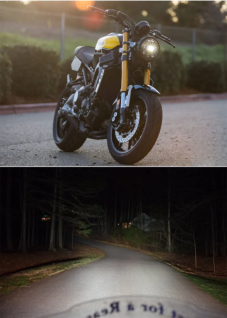 Car Motorcycle 7inch LED Headlight Harley Dual Color Amber Jeep Wrangler 7" LED Headlight Headlamp