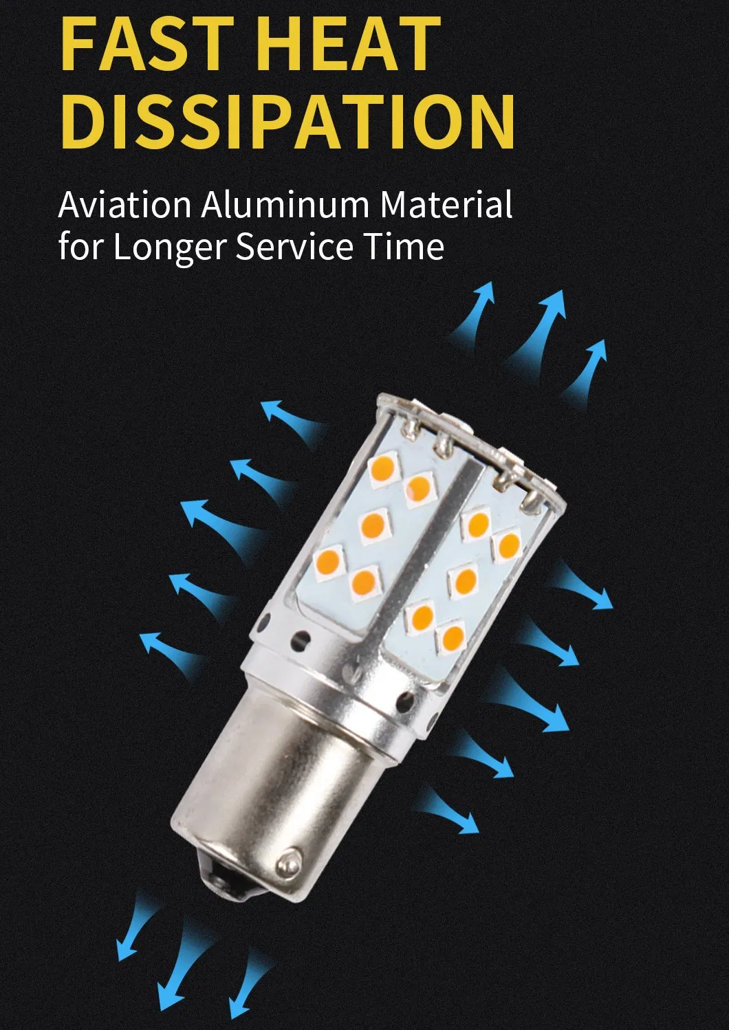 Car Motorcycle Trucks Bus LED Width Parking Lights Bulb 1156 35SMD 3030 Canbus LED Light Bulbs