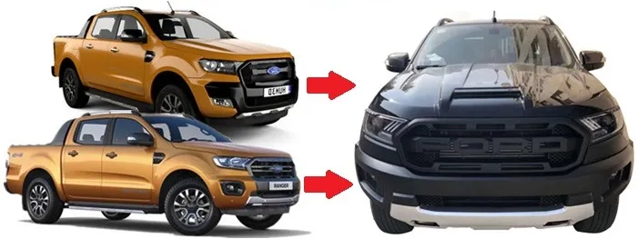 Car Parts Auto Accessory Raptor Style Facelift Body Kits for Ford Ranger T7 2016 2018 T8 2019