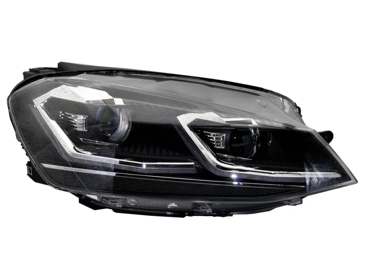 Car Parts LED Headlight Biled Projector Lens with Dynamic Turn Signal for Volkswagen Golf 7