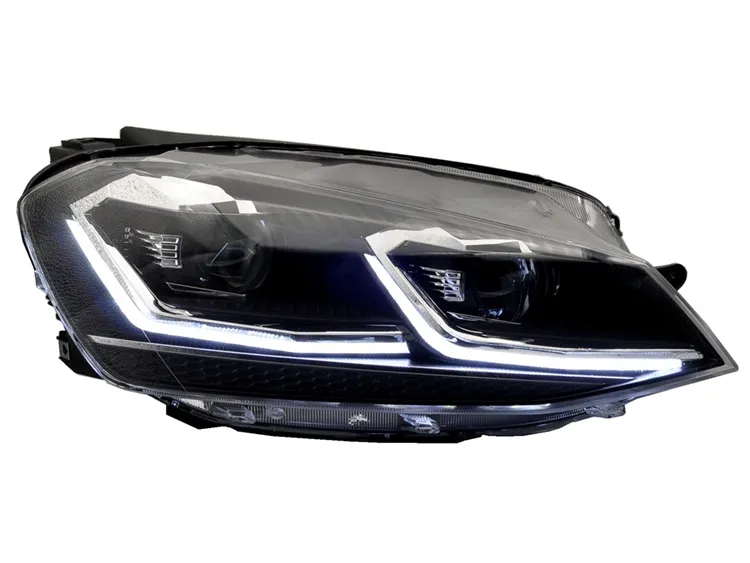 Car Parts LED Headlight Biled Projector Lens with Dynamic Turn Signal for Volkswagen Golf 7