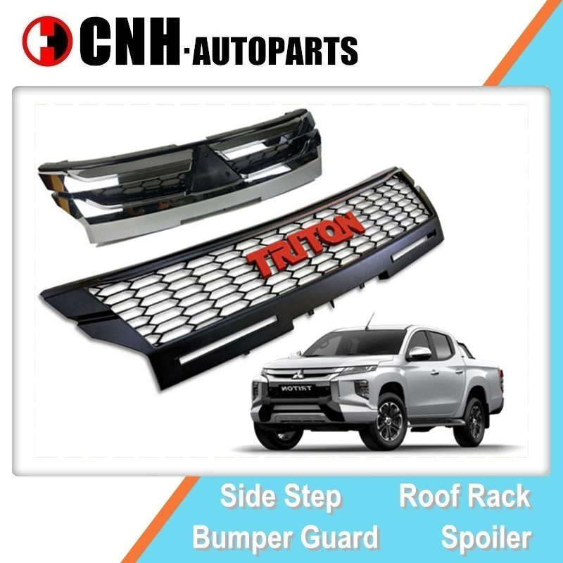 Car Parts OE Front Grille for Mitsubishi Triton 2021 2021 L200 off-Road Style Black Grille