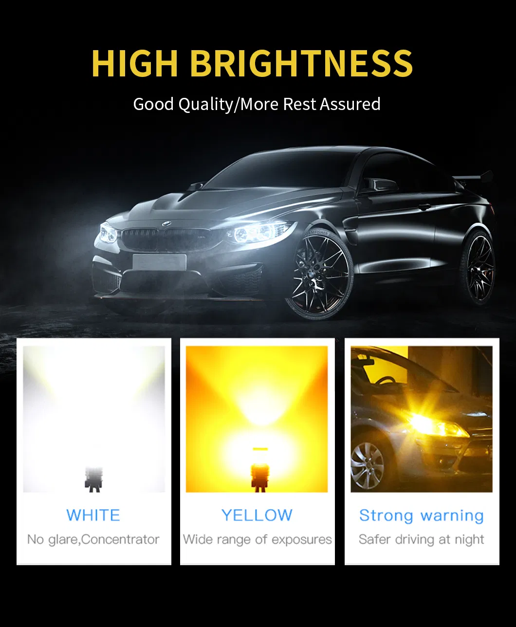 Car Reversing Rear Turn Signal Tail Light 1156 3030 Chip 35SMD Bright Turn Lights