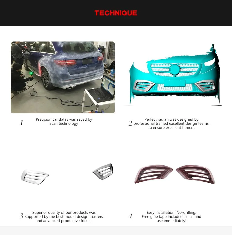 Carbon Fiber Fog Lamp Air Intake Duct Vent Cover for Mercedes Benz V Class W447 V250 MPV 4-Door 2020-2021