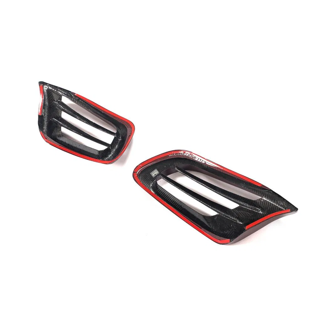 Carbon Fiber Fog Lamp Air Intake Duct Vent Cover for Mercedes Benz V Class W447 V250 MPV 4-Door 2020-2021