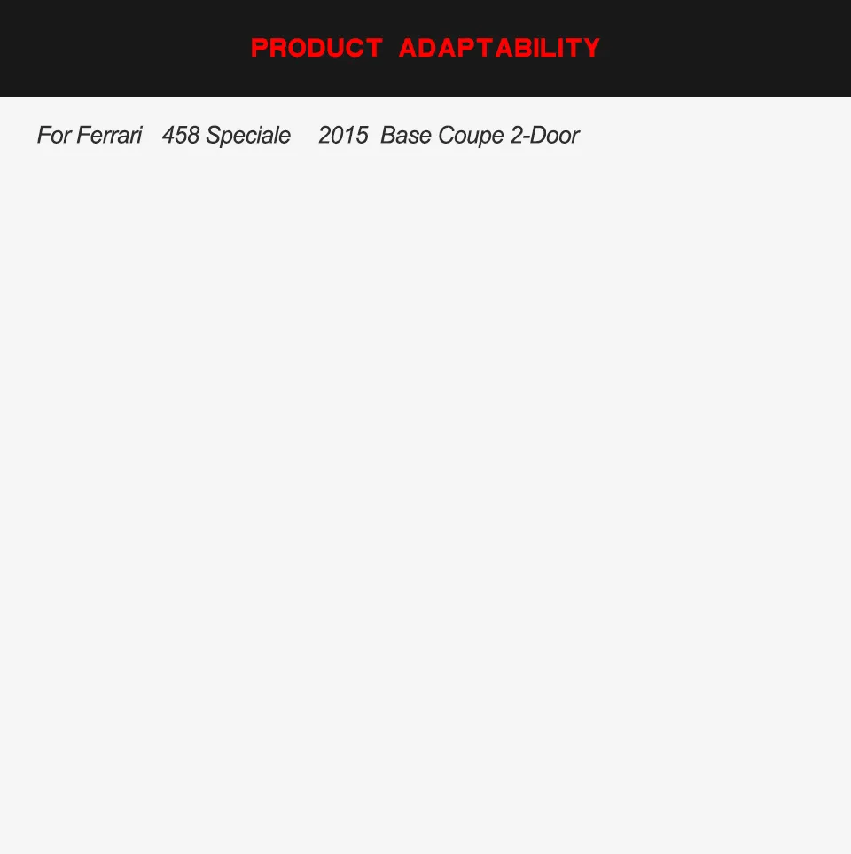 Carbon Fiber Front Bumper Lip for Ferrari 458 Speciale Coupe 2-Door 2014-2015