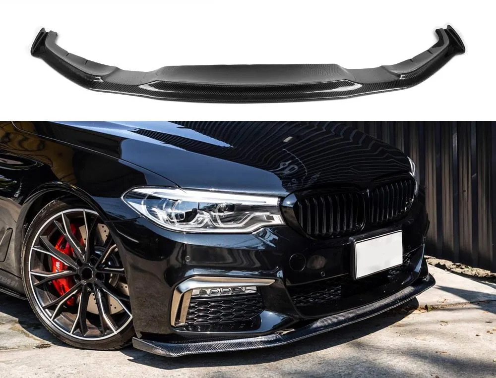 Carbon Fiber Front Bumper Splitter for for BMW 5 Series G30 G38 2017-2019
