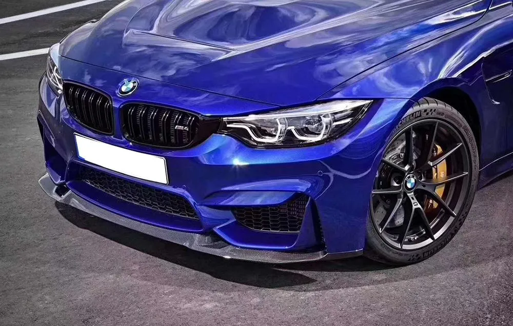 Carbon Fiber Front Lip for BMW F8X F80 M3 F82 F83 M4 2014 - 2018 Sedan Coupe Convertible Car Front Bumper Lip