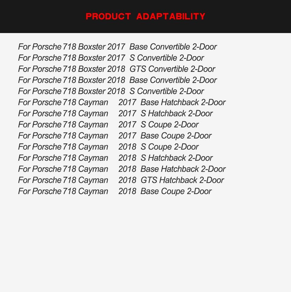 Carbon Fiber Rear Bumper Diffuser for Porsche 718 Boxster Cayman 2016-2018