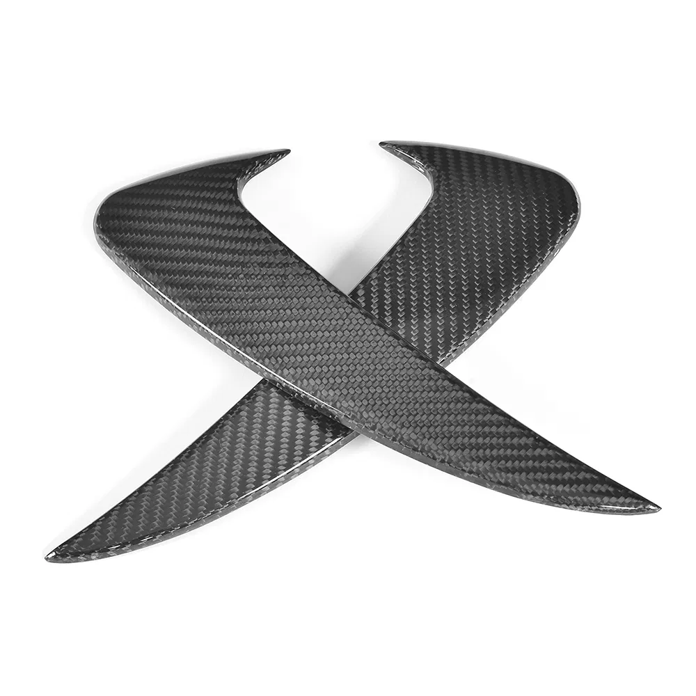 Carbon Fiber Rear Bumper Fins for Mercedes Benz C-Class C205 C200 C43 Amg 2-Door 15-17