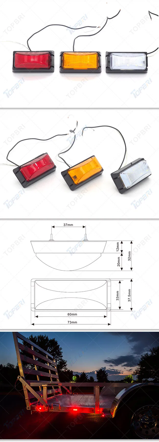 China Wholesale Truck Trailer LED Side Marker Tail Lights