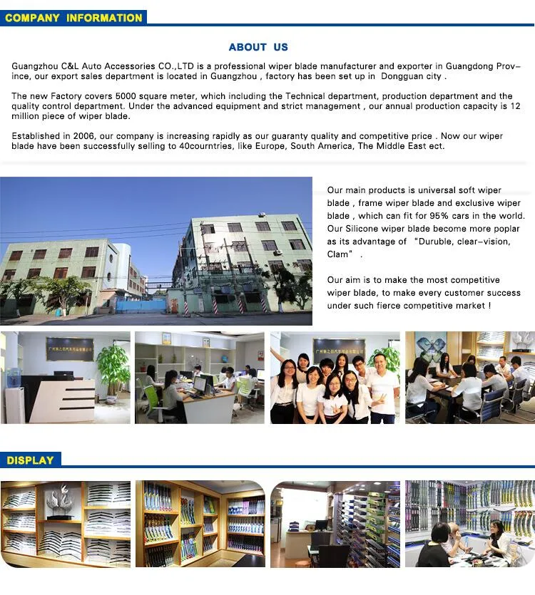 Clwiper Natural Rubber Refill Metal Windshield Wiper for Universal U-Hook (CL700)