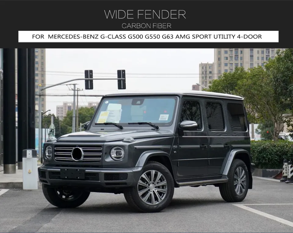 Dry Carbon Fiber Wide Fender Flares for Mercedes-Benz G-Class W463 G500 G550 G63 Amg 2020
