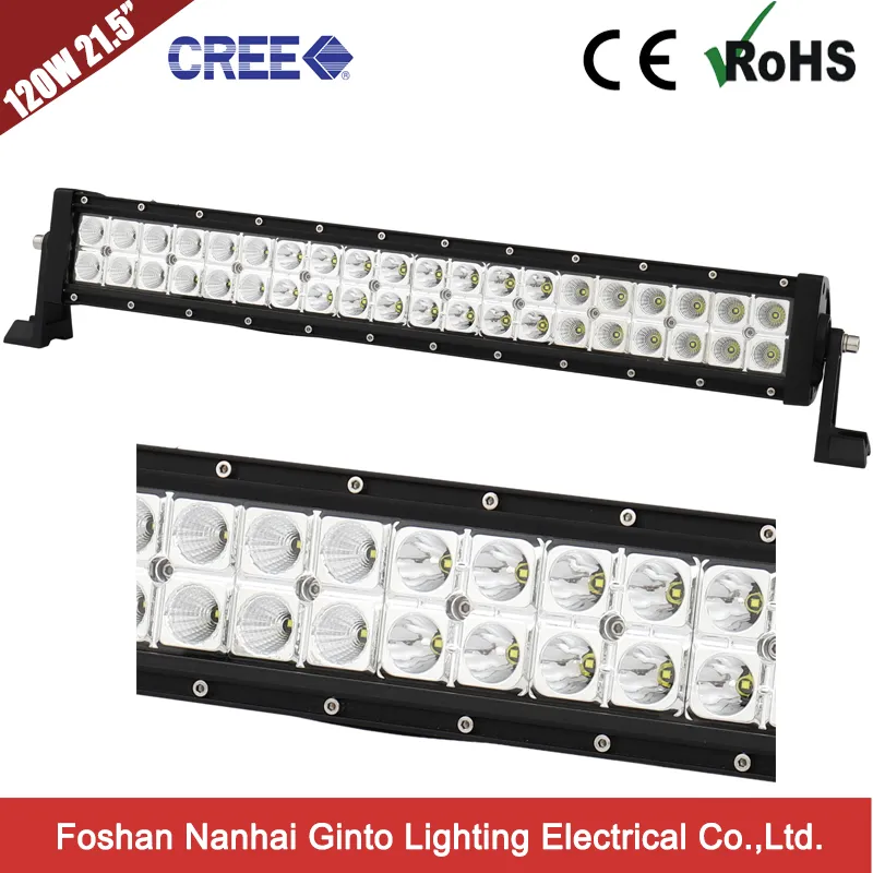 Dual Row CREE 120W 21.5" LED Light Bar for Tractor Truck Forklift Dozer Agriculture 12V/24V Auto Car (GT31001-120CR)