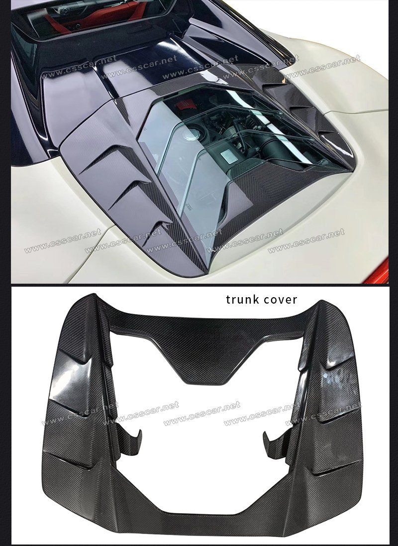 Factory Supplier Msy Style Engine Hood Cover for Ferrari 488 Gtb Spider Carbon Fiber Custom Car Bonnets
