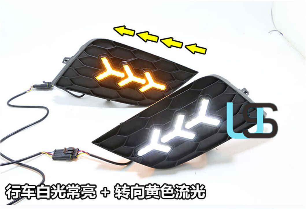 for 2016-2019 Nissan Sylphy Headlight Assembly Brake Reverse Modified LED DRL Custom Fog Lamp Daytime Running Light with Streamer Turn Signal