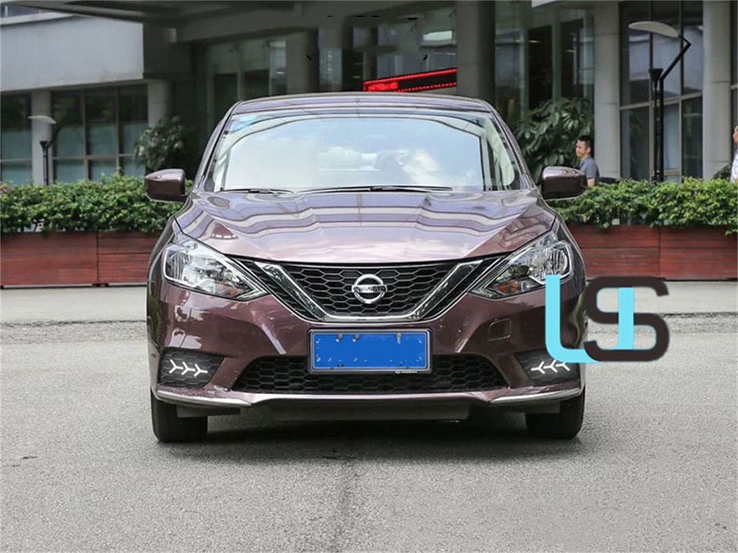 for 2016-2019 Nissan Sylphy Headlight Assembly Brake Reverse Modified LED DRL Custom Fog Lamp Daytime Running Light with Streamer Turn Signal