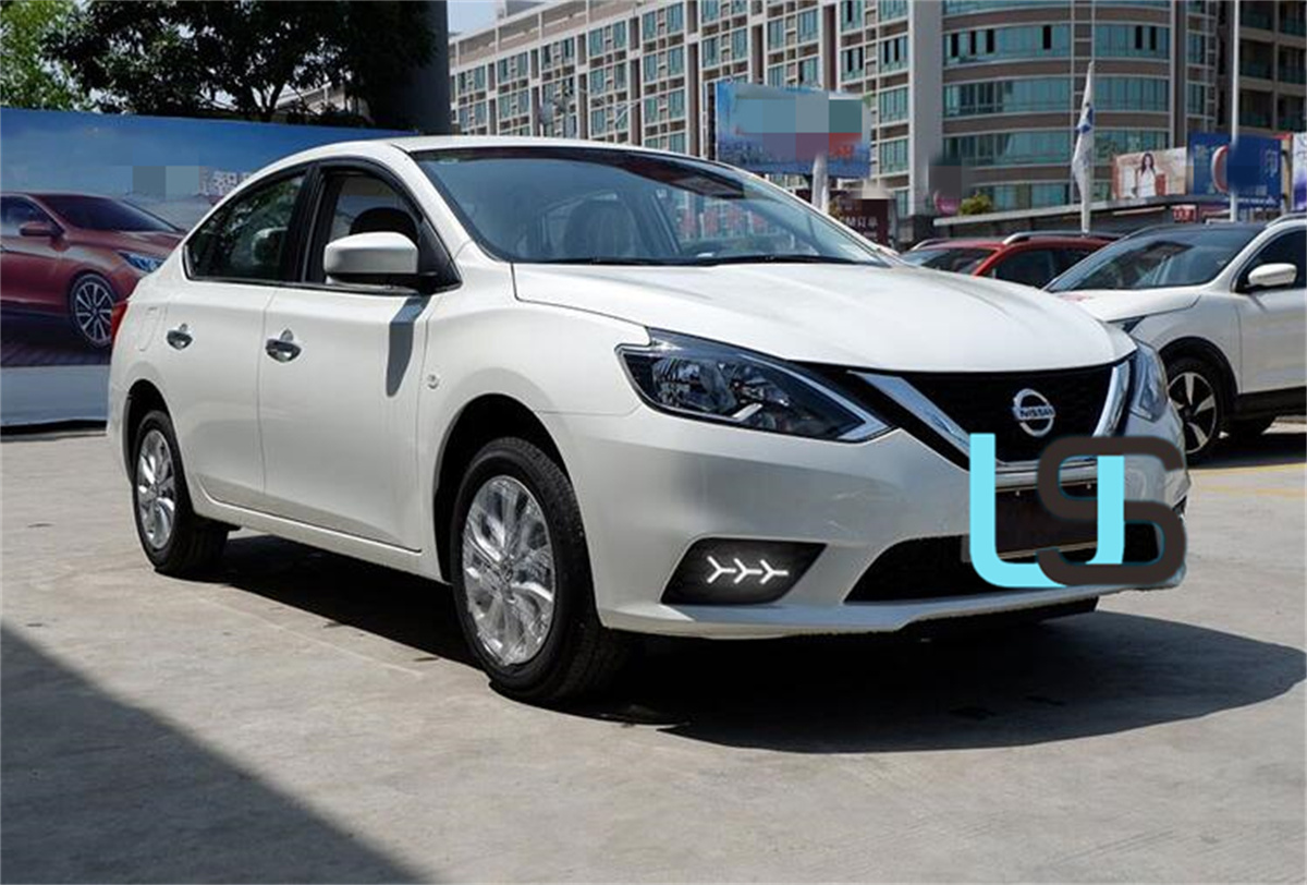 for 2021-2021 Nissan Sylphy Headlight Assembly Brake Reverse Modified LED DRL Custom Fog Lamp Daytime Running Light with Streamer Turn Signal