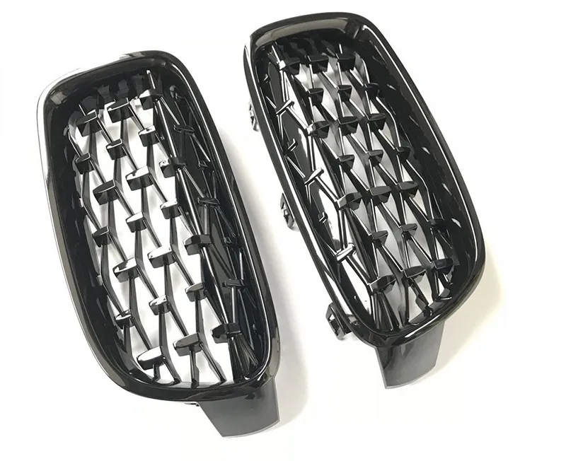 for BMW 3 Series F30 F35 2012+ Black Diamond Grille Front Bumper Grill