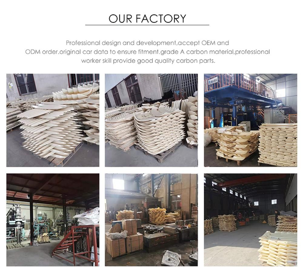 for BMW 5 Series G30 G38 2017-2019 Carbon Fiber H Style Front Lip Fit for Mt MP Bumper